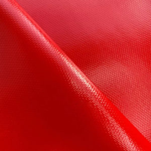 Ткань ПВХ 600 гр/м2 плотная (Ширина 1,5м), цвет Красный