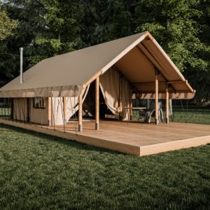 Пaлaтка для глэмпинга 5×7.5 m Safari-Tent (с печью)